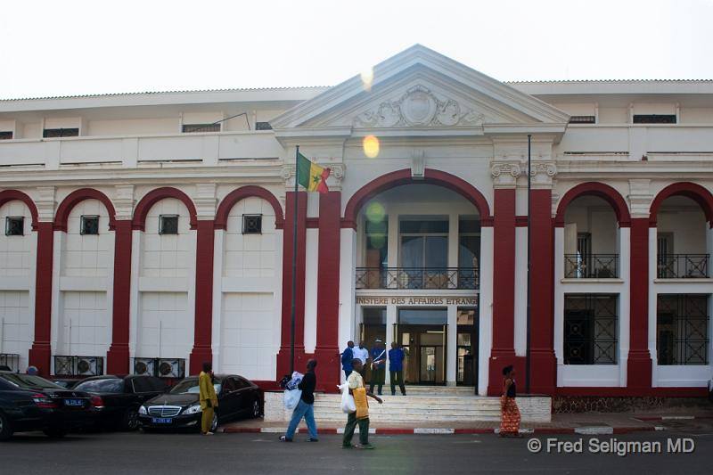 20090528_095008 D3 P2 P2.jpg - Ministry of Foreign Affairs.  Senegal was initially Dutch and Portuguese, then British until taken over by France in 1677.  In the heyday of the French Empire, Dakar had the importance of Bierut and Hanoi.  Senegal became independent of France in 1960.  Dakar itself was founded as a French fort in 1857